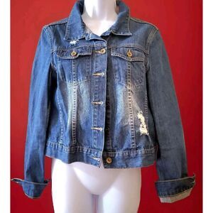 Cotton On Distressed Jean Jacket for Women